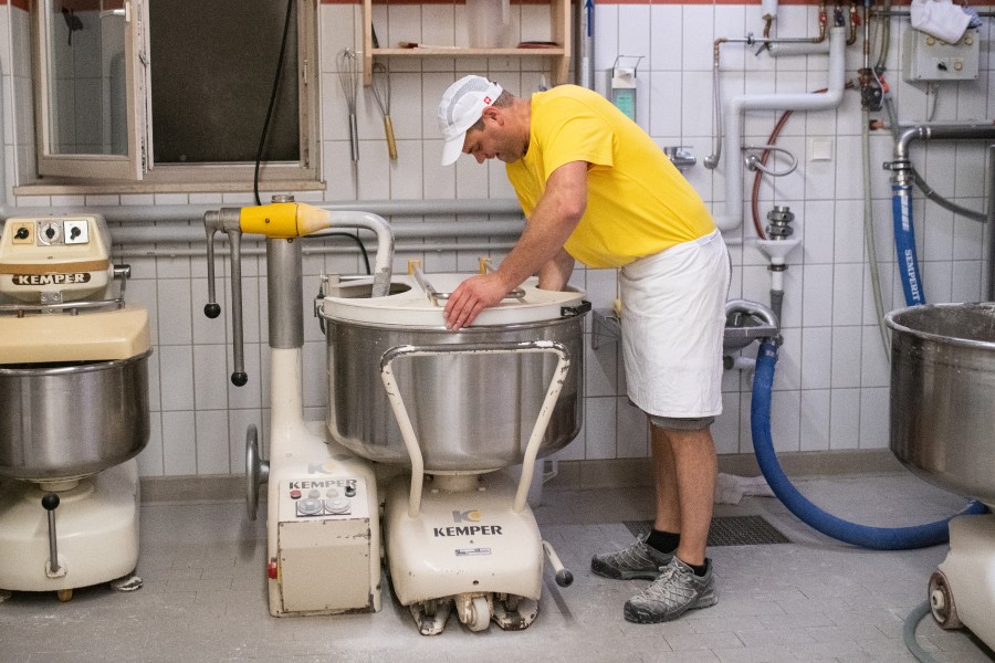 Baecker bei der Arbeit